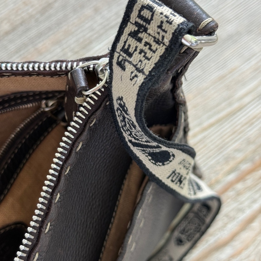 Fendi Crossbody Selleria Leather Zip Top Messenger Bag Brown COLLECTOR’S ITEM - Picture 11 of 16